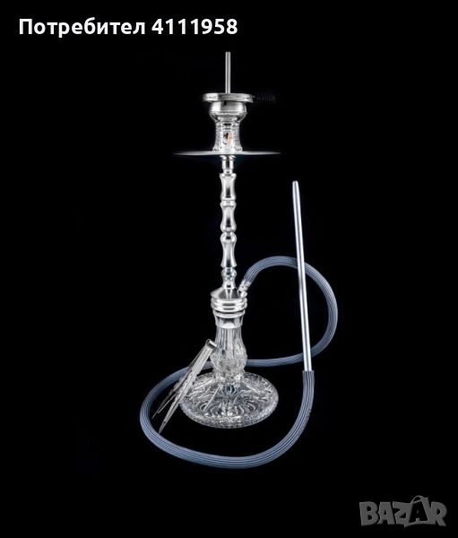 Наргиле Dschinni Shisha Roxx Silver Crystal Pro Set , снимка 1