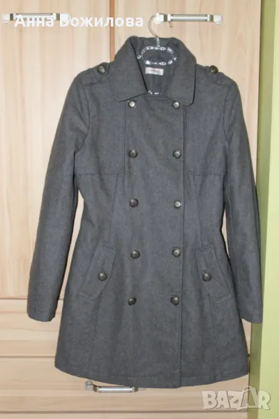 Дамско зимно сиво палто ORSAY + ПОДАРЪК | Women's gray winter coat ORSAY + A GIFT, снимка 1