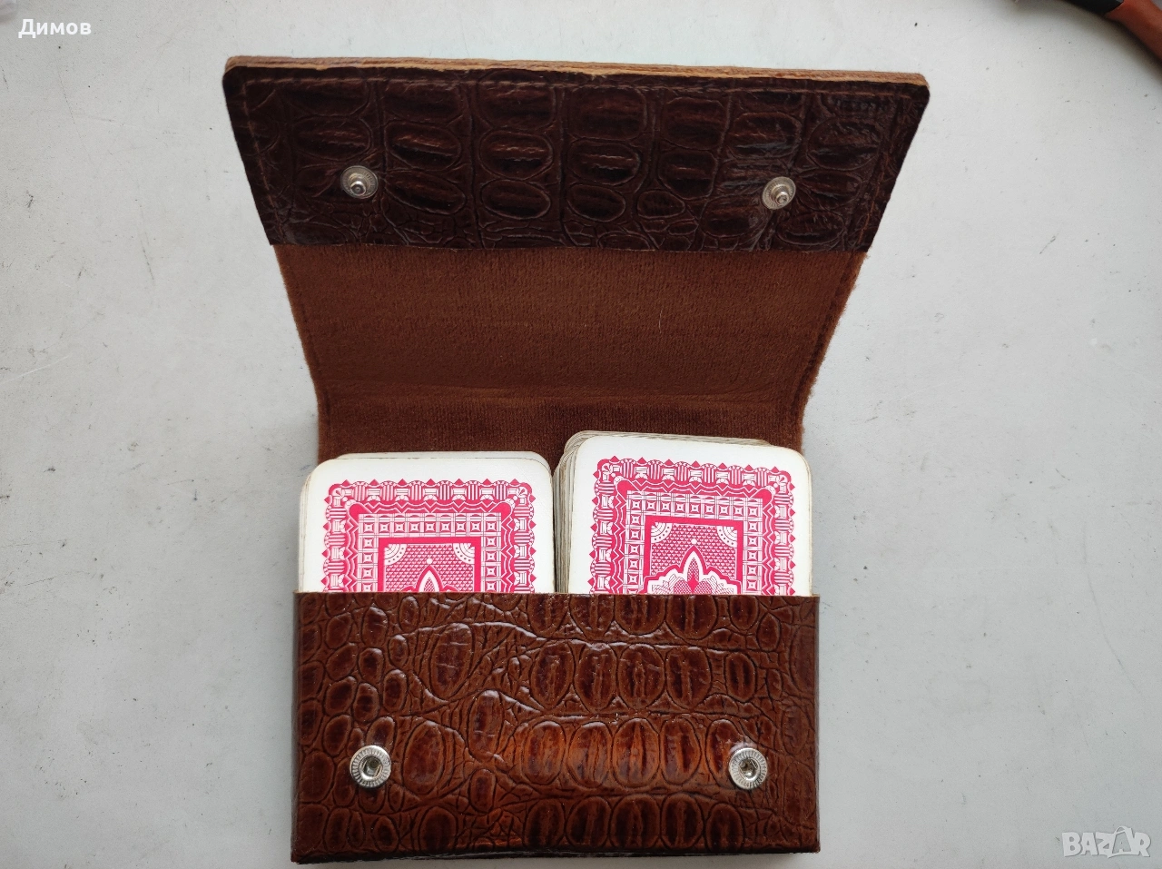 Калъф за две тестета карти за игра, снимка 1