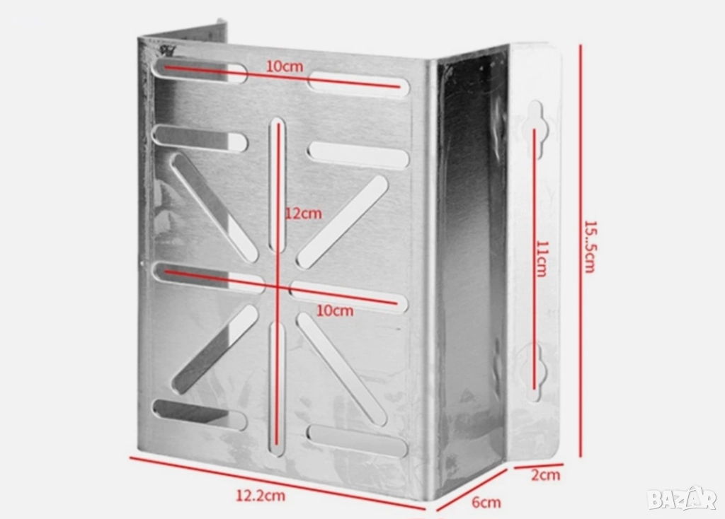 Стойка за стълб от неръждаема стомана за надеждна поддръжка на видеонаблюдение и слънчеви панели, снимка 1