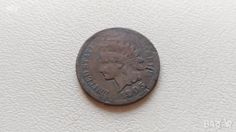 1 цент 1905 САЩ - Индианска глава, снимка 1
