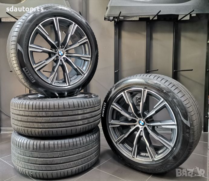 20” Летен К-т BMW Джанти Style 740 M Гуми 2023 Датчици X5 G05 X6 G06, снимка 1