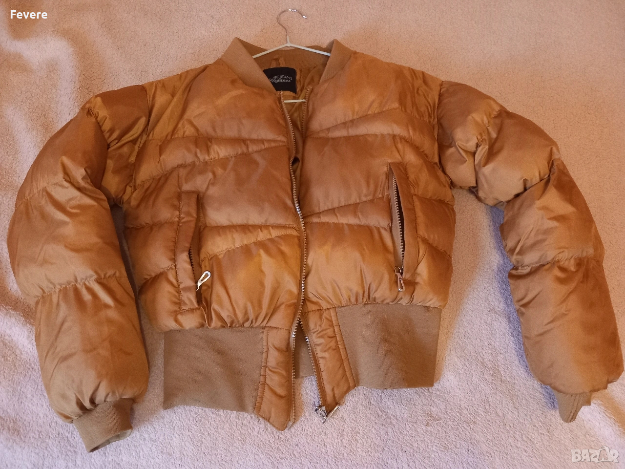 Pause jeans- късо кафяво яке, снимка 1