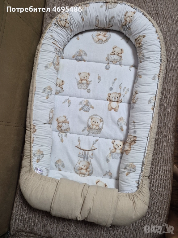 Голямо, двустранно бебешко гнездо Jukki, снимка 1