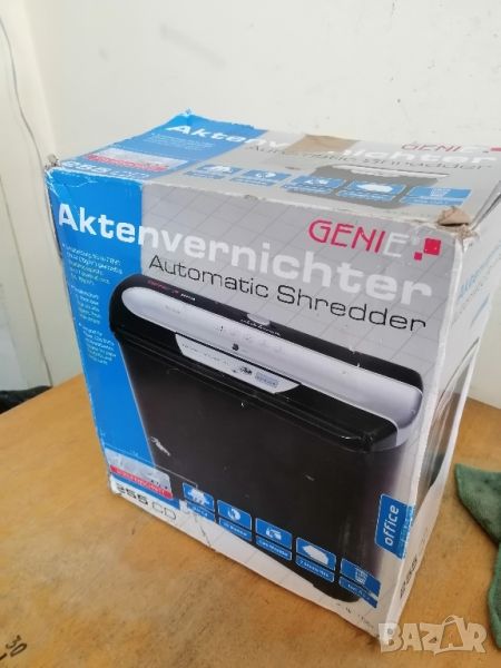 Шредер за документи Genie, 255 CD DIN P/1, 12 л, снимка 1