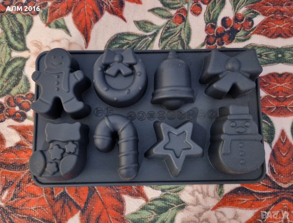 Коледен молд, коледни форми за коледни кексчета, сапуни, гипсови отливки , снимка 1