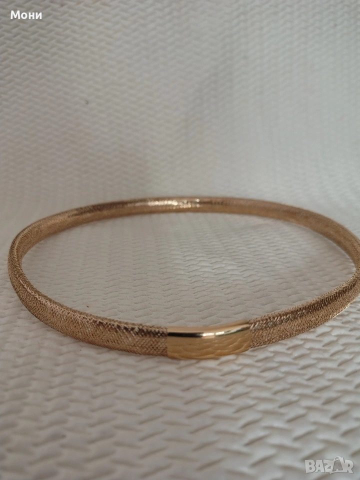 Златно Колие Тип Ластик Италиански Модел , снимка 1