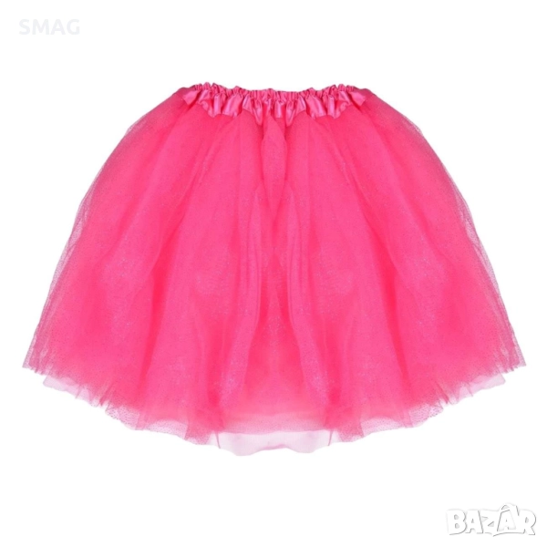 Хелоуин / Halloween туту пола фуксия тюл/брокат универсален_1173191, снимка 1