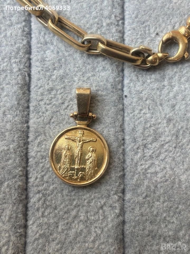 Златна висулка от 14 к злато, снимка 1