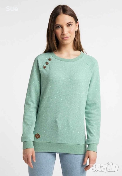 Нов ментов меланж дамски суичър, снимка 1