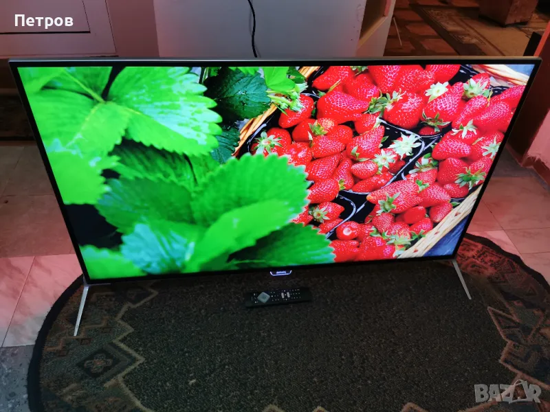  телевизор Philips 49PUS7100/12 ULTRA HD TV Android · 4K Ultra HD LED · Двустранен Ambilight · Диаго, снимка 1