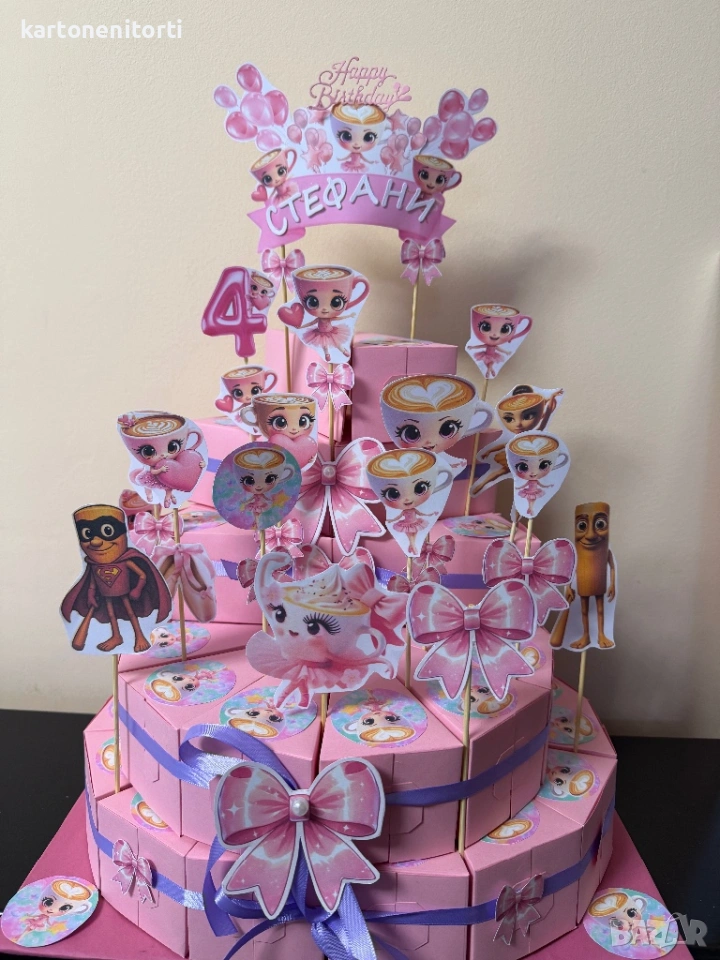 Картонена торта Балерина капучина, снимка 1