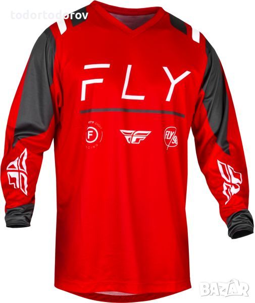 ТОП ЦЕНА Мотокрос блуза за мотор FLY RACING F-16-RED/GRAY, снимка 1