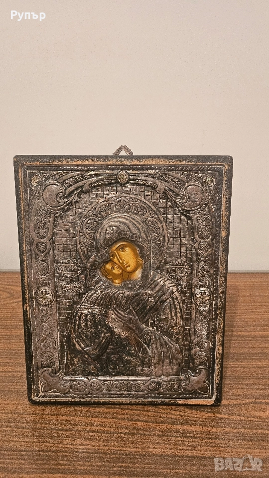 Голяма сребърна икона, снимка 1
