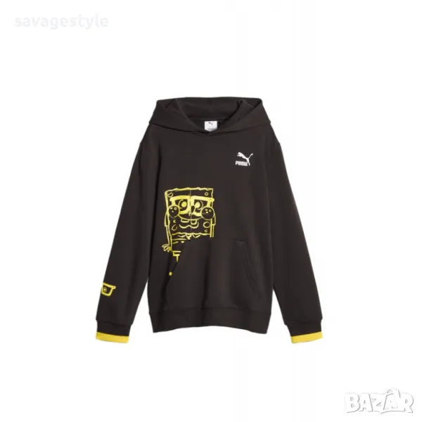 Детско спортно горнище PUMA x Spongebob Squarepants Hoodie Black, снимка 1