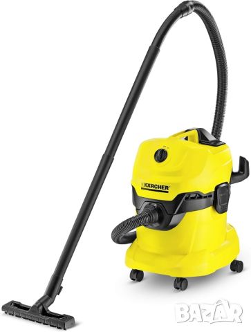 Мултифункционална прахосмукачка Karcher WD4 , Мокро и сухо почистване, 20 л, Маркуч 2.2 м, 1000 W, снимка 2 - Прахосмукачки - 45618902