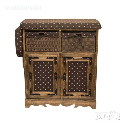 Шкаф с дъска за гладене, кафяв цвят, 72*31*86 см, снимка 2 - Други стоки за дома - 51221177