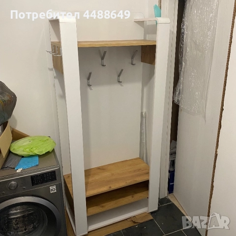 Портманто бял гланц