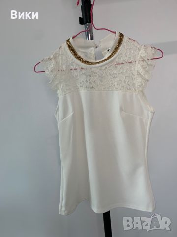 Елегантна блуза размер S/M, снимка 8 - Тениски - 45780750