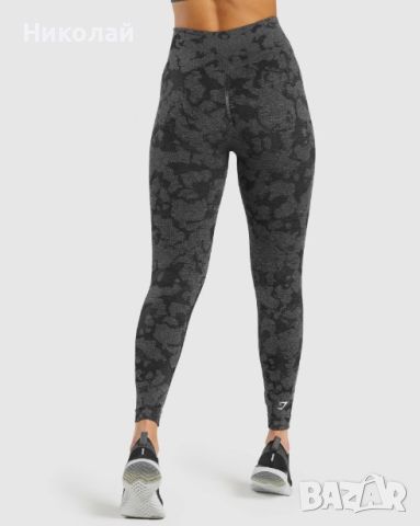 Gymshark ADAPT CAMO безшевен клин, снимка 15 - Клинове - 45159298