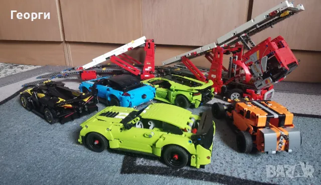 Lego Technic 42098 Автовоз пълен с Lego Technic коли, снимка 9 - Конструктори - 49110776