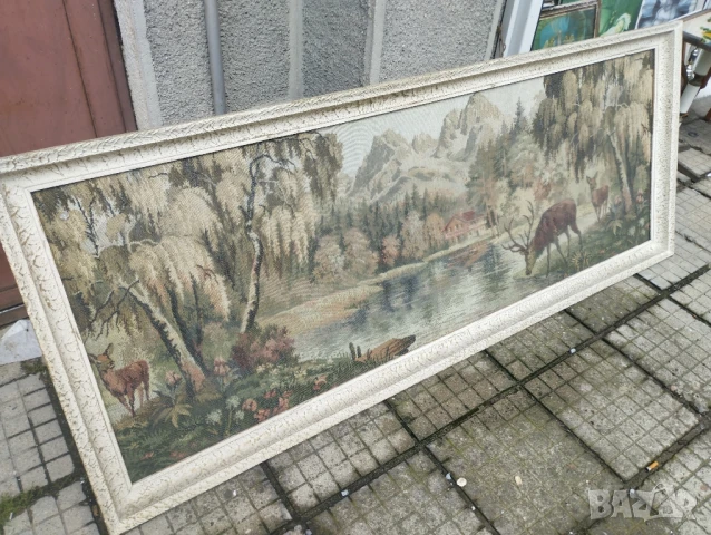 Стари ковьори в рамка и стъкло., снимка 5 - Антикварни и старинни предмети - 50447701