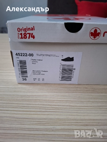 Нови дамски черни обувки Rieker, снимка 5 - Маратонки - 52632109