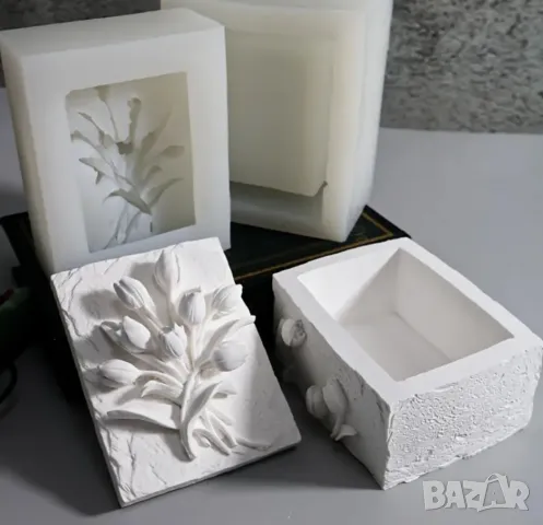 Молд кутия лалета с капак 9/8,2 см, снимка 4 - Форми - 49753862