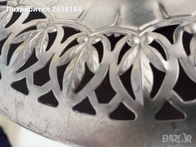 Поставка, метална, антикварна, снимка 8 - Антикварни и старинни предмети - 50604303