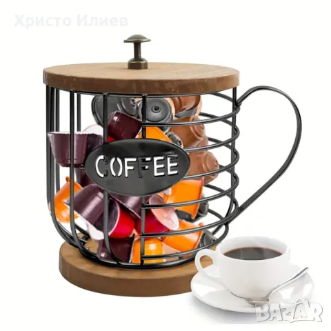 Органайзер Метална поставка за кафе капсули за Долче Густо Неспресо Nespresso Dolce Gusto Lavazza, снимка 4 - Кафемашини - 47747535