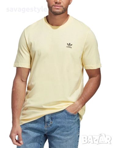 Мъжка тениска ADIDAS Originals Trefoil Essentials Tee Yellow, снимка 1 - Тениски - 46186697
