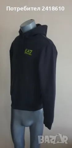 Emporio Armani EA7 Full Zip Hoodie Mens Size S / M ОРИГИНАЛ! Мъжко Горнище!, снимка 8 - Спортни дрехи, екипи - 46825073