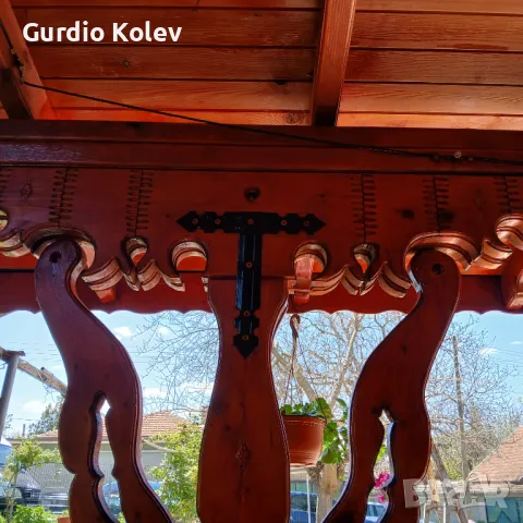 Изработка на Дървена маса ,столове детайли за веронди 