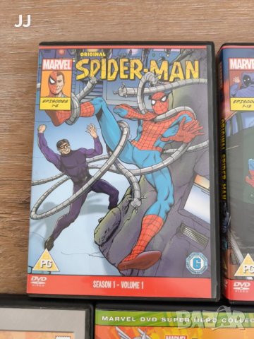 Marvel Animated Марвел Анимации DVD филми Spider-Man, Avengers Thor Captain America, снимка 2 - DVD филми - 45698837