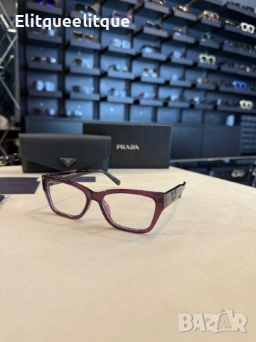 очила с черен обикновен калъф и Ув защита prada, снимка 6 - Слънчеви и диоптрични очила - 52415798