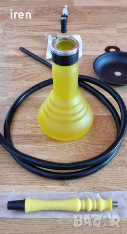 Ново наргиле Kaya Shisha Yellow Neon SPN 480L и аксесоари, снимка 1 - Наргилета - 46813674