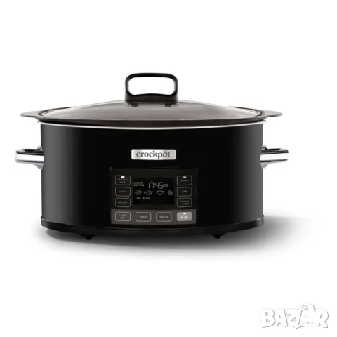 Уред за бавно готвене CROCK-POT TIMESELECT 5.6 L ЧЕРЕН, снимка 3 - Уреди за готвене на пара - 47842064