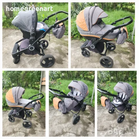 Полска комбинирана бебешка количка Adamex avatar 3в1 + подаръци 