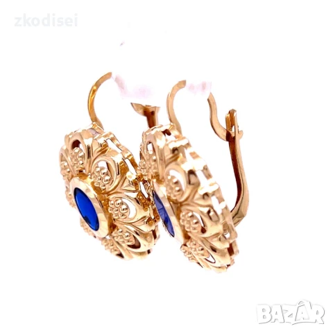 Златни обеци 4,07гр. 14кр. проба:585 модел:32552-1, снимка 2 - Обеци - 50894188