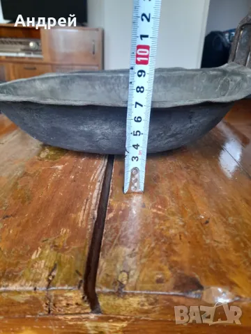 Стар бакърен,меден тиган , снимка 6 - Други ценни предмети - 50326916