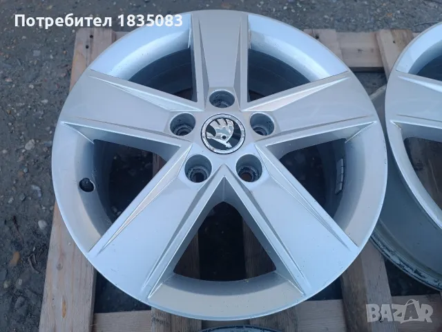 Лети джанти 16ки 5х112 Skoda, снимка 4 - Гуми и джанти - 48451569