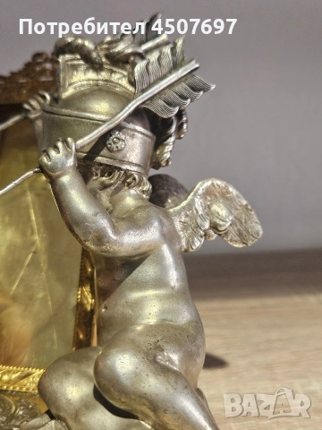 изящно бронзова Настолна рамка на  Купидон от 19 - ти век., снимка 12 - Антикварни и старинни предмети - 53793166