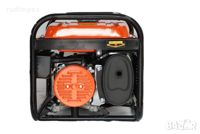 Генератор за ток 3.5 kW, 7.5 HP, бензинов, монофазен, AVR, ръчен стартер, 100% медни намотки, в нали, снимка 2 - Генератори - 49843314