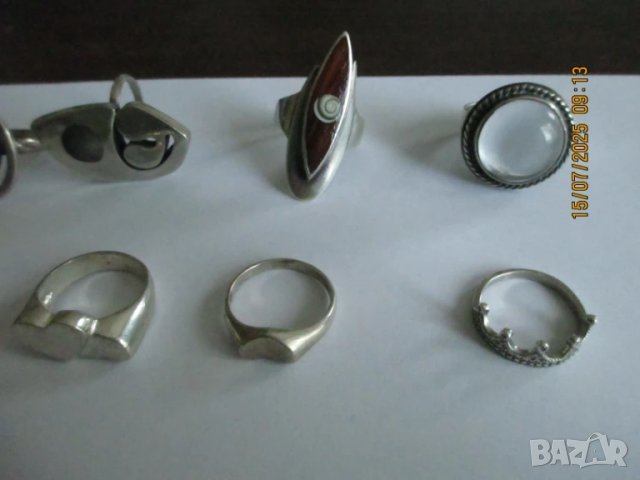 Сребърни пръстени, снимка 4 - Пръстени - 27988220