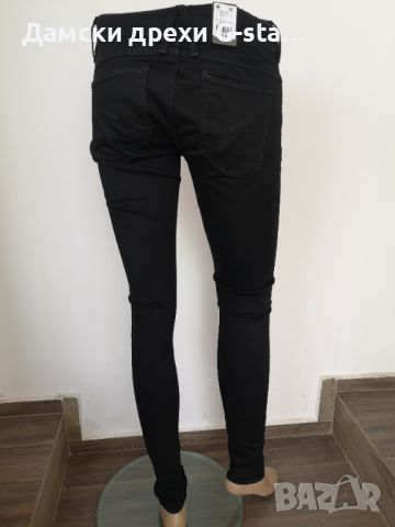 Дамски дънки G-Star RAW®LYNN D-MID SUPER SKINNY WMN RINSED W29/L34; 164, снимка 5 - Дънки - 46318795