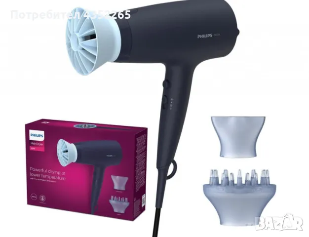 Сешоар Philips, 2100 W, Thermo Protect