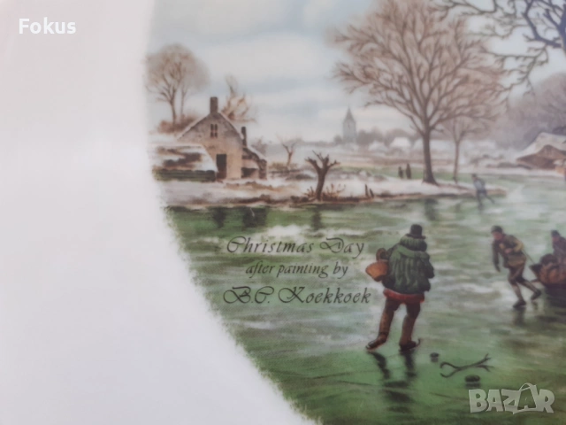 Стар порцелан Гърция колекционерска чиния IONIA, снимка 3 - Антикварни и старинни предмети - 53408987