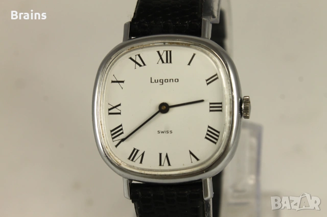 1960's LUGANO Швейцарски Ръчен Часовник, снимка 3 - Мъжки - 53060939