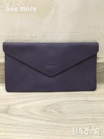 DKNY клъч портфейл в бежаво и лила, снимка 9 - Чанти - 47133821