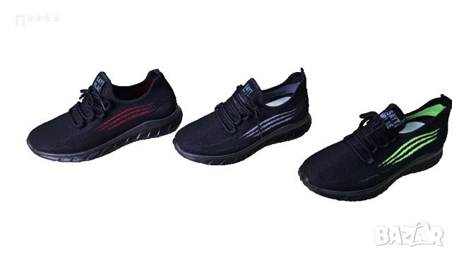 Мъжки спортно-елегантни маратонки с дишаща материя и мека подплата, снимка 5 - Спортно елегантни обувки - 46392148